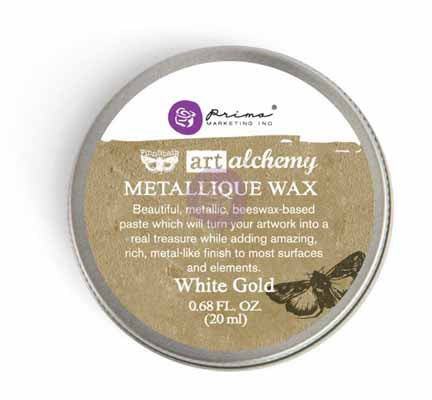 Prima Art Alchemy Metallique Wax - White Gold